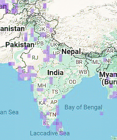 Common ringed Plover map